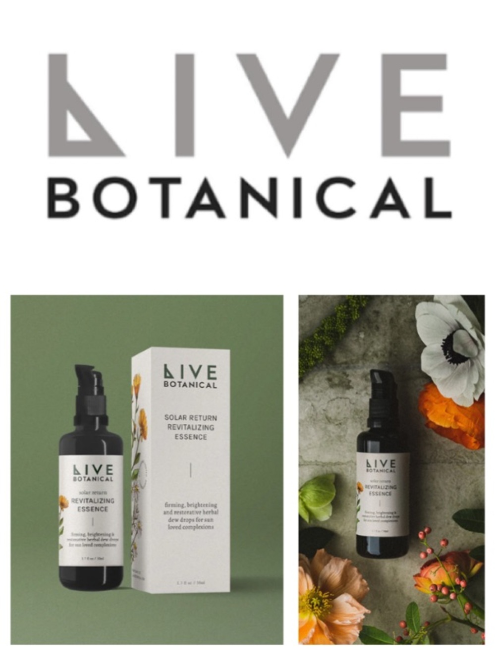 NEW!  Live Botanicals Solar Return Revitalizing Essence (1.7 fl oz)